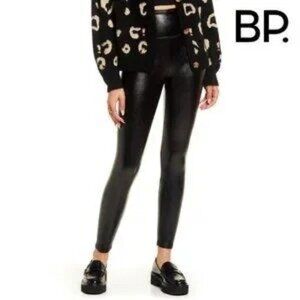BP. Women's Faux Leather‎ Leggings Stretch High Waisted Pleather Pants NWT